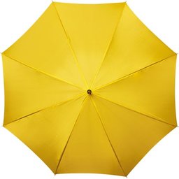 Bedrukte paraplu geel bedrukt
