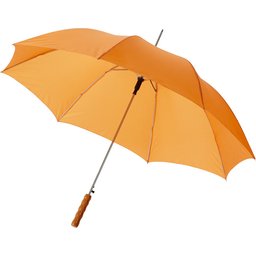 Bedrukte paraplu oranje
