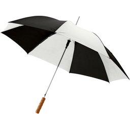 Bedrukte paraplu zwart en wit