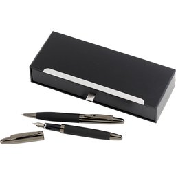 Black Elegance schrijfset vulpen pen