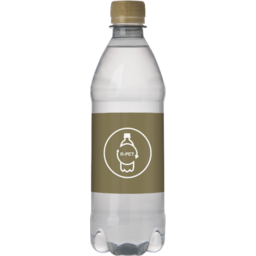 Bronwater RPET met draaidop - 500 ml - goud