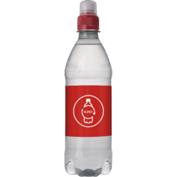 Bronwater RPET met sportdop - 500 ml - digitale druk