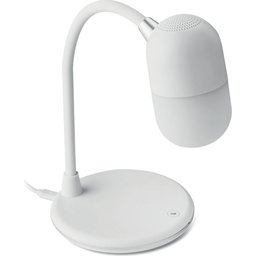 Bureaulamp Capsula - draadloze oplader & speaker