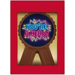 Chocolade medaille - eigen design bedrukking 3