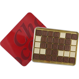 Chocotelegram 35 chocolade letters - eigen tekst