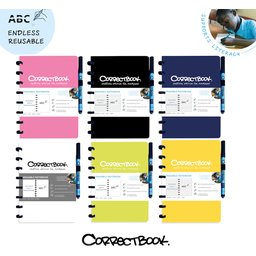 Correctbook - uitwisbare en herbruikbare notitieboek A5
