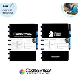 Correctbook - uitwisbare en herbruikbare notitieboek bedrukt