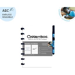 Correctbook - uitwisbare en herbruikbare notitieboek A5 correctbook