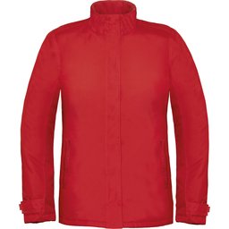 Dames winterjas Parka rood