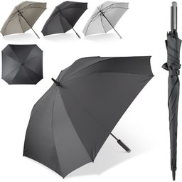 Deluxe 27 inch vierkante paraplu met draaghoes bedrukken