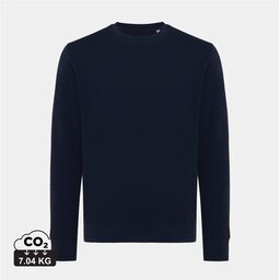 Donkerblauw Iqoniq Etosha lichtgewicht gerecycled katoen sweater