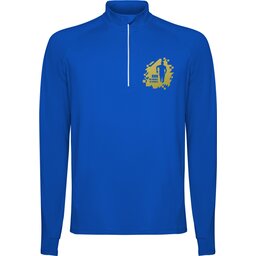 Estambul herensweater met lange mouwen en halve rits bexdrukken