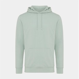 Iceberg green Iqoniq Rila lichtgewicht gerecycled katoen hoodie