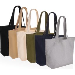 Impact Aware™ re-canvas shopper met vakje 240gsm ongeverfd