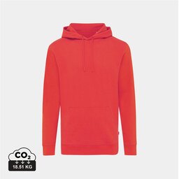 Iqoniq Jasper recycled katoen hoodie rood