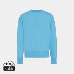 Iqoniq Kruger gerecycled katoen relaxed sweater blauw