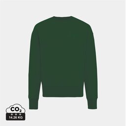 Iqoniq Kruger gerecycled katoen relaxed sweater groen