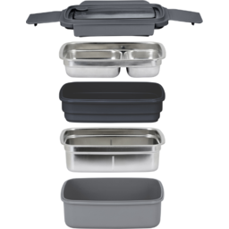 Isothermische lunchbox grijs 2