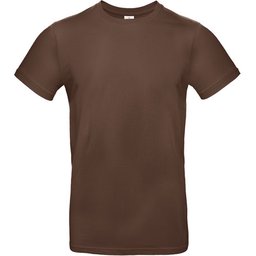 Jersey katoenen T-shirt-chocoladebruin