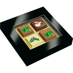 Kerstchocolade met bedrukking