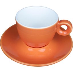 Koffiekopje met ondertasje oranje