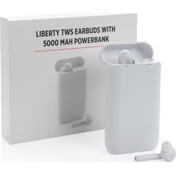 Liberty draadloze oordopjes met 5.000 mAh powerbank-verpakking