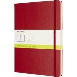 Moleskine Classic XL notaboek met harde cover en effen papier