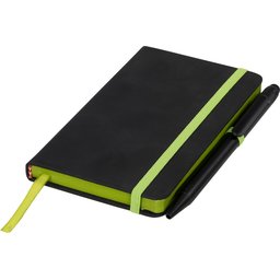 Noir edge klein notitieboek -groen