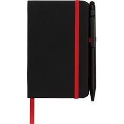 Noir edge klein notitieboek -rood voorzijde