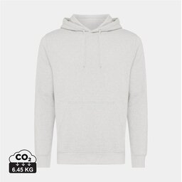 Ongeverfd ;ichtgrijs Iqoniq Rila lichtgewicht gerecycled katoen hoodie