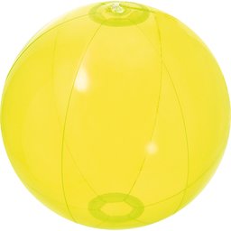 Opblaasbare strandbal geel