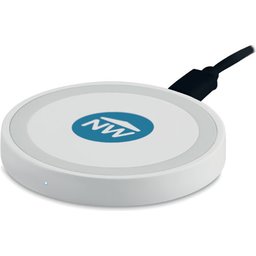 Oplader Wireless Plato-wit gepersonaliseerd