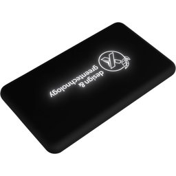 P29 5000 mAh powerbank solar met oplichtend logo-gepersonaliseerd