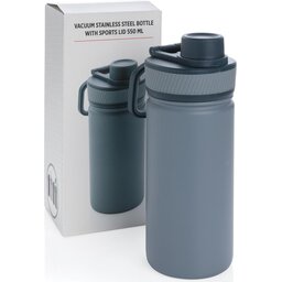 Vacuüm RVS fles met sportdop - 550 ml