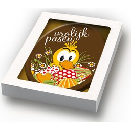 Paaschocolade tablet chocoladekaart