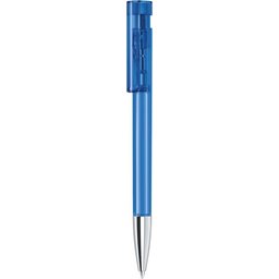 Pen Liberty Clear met metalen punt blauw