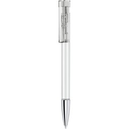 Pen Liberty Clear met metalen punt wit