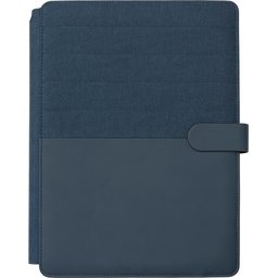 Portfolio met Draadloze Lader 5W A4-blauw achterzijde