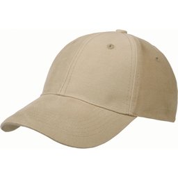 Promocap Heavy Brushed 6 Panel Cap zand