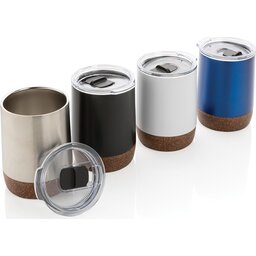 RCS gerecycled roestvrijstalen koffiebeker met kurk - 180 ml