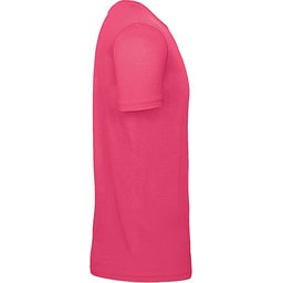 Ringgesponnen T-shirt-fuchsia zijkant