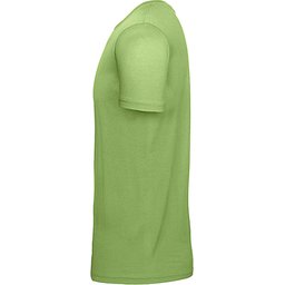 Ringgesponnen T-shirt-pistachio zijkant