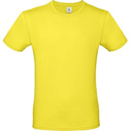 Ringgesponnen T-shirt-zonnegeel
