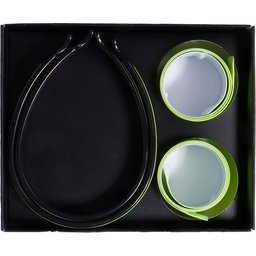 SENZA Set van 2 Reflective Bracelets en Trouser Clips-bovenzijde open verpakking