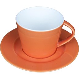 Set Italiano koffiekopje met ondertasje oranje