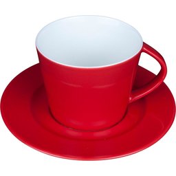 Set Italiano koffiekopje met ondertasje rood