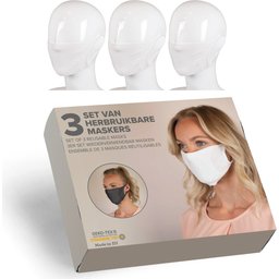 Set van 3 maskers in geschenkdoos