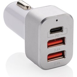 Snelle auto lader met triple output