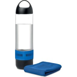 Sportfles met luidspreker en sporthanddoek - 500 ml