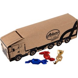 Truck van Kraft papier met metallic sweets